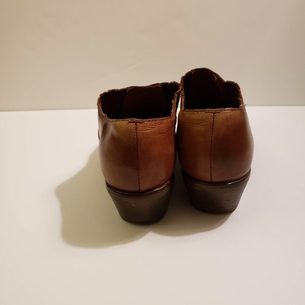 Nine West Brown Western Ankle Boots Size 6.5 - Picture 3 of 6